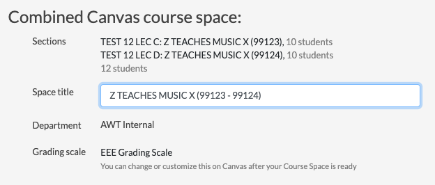 edit the course name